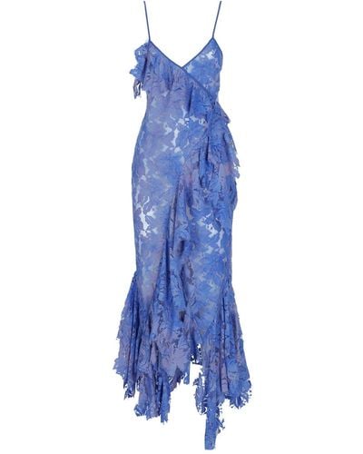 The Attico Thelma Long Dress - Blue