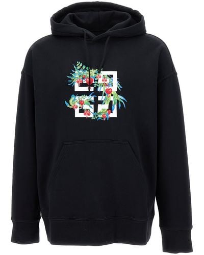 Givenchy Slim Fit Hoodie Dragon - Blue