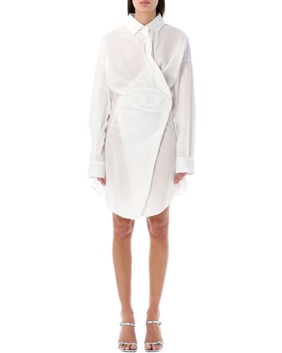 DIESEL D-sizen Shirt Dress - White