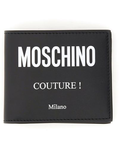 Moschino Wallet With Logo - Black
