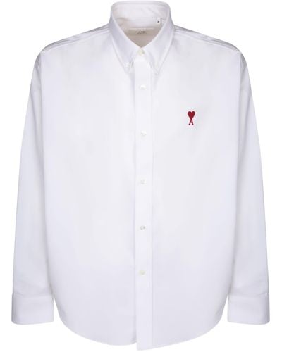 Ami Paris Ami Paris Shirt With Logo - White