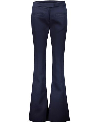 Courreges Twill Zipped Trousers Clothing - Blue