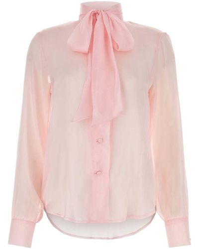 Hebe Studio Chiffon Ava Shirt - Pink