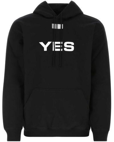VTMNTS Cotton Blend Sweatshirt - Black