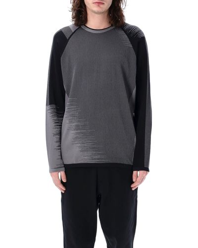 Y-3 Logo Knit Sweater - Gray