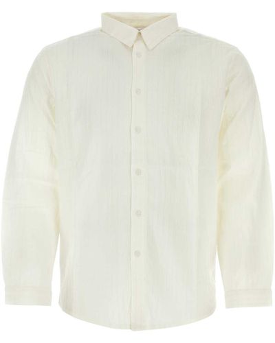 GIMAGUAS Cotton Oversize Beau Shirt - White