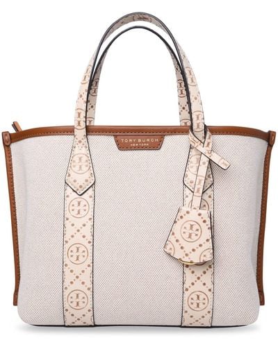 Tory Burch Small 'Perry' Shopping - Natural