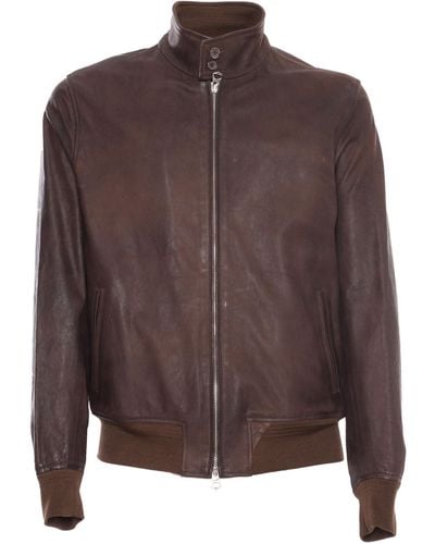 Stewart Leather Jacket Jeff - Brown