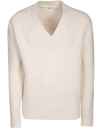 Lardini V-Neck Sweater - White