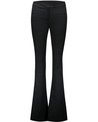 Courreges Twill Zipped Trousers Clothing - Black