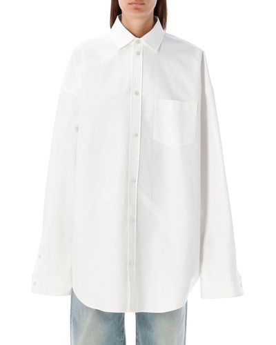 Balenciaga Overshirt Dress - White