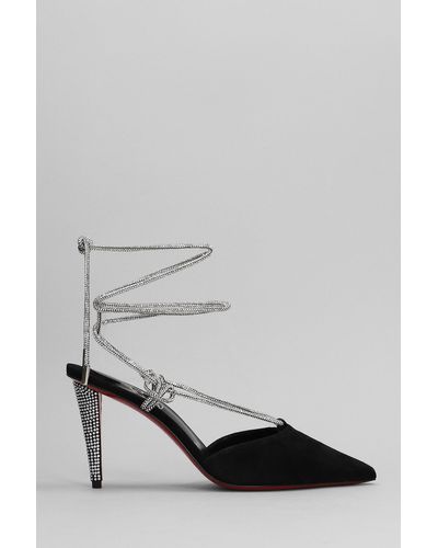 louboutin metallic heels