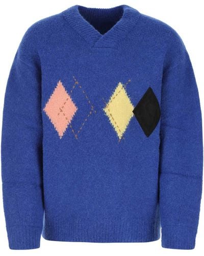 Adererror Electric Acrylic Blend Sweater - Blue