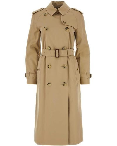 Burberry Cotton Heritage Waterloo Trench Coat - Natural