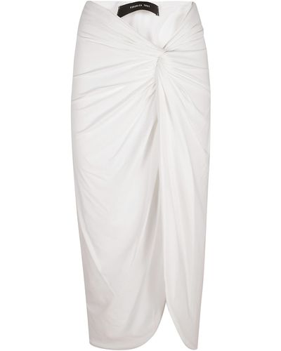 FEDERICA TOSI Draped Skirt - White