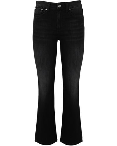 Roy Rogers Flare Jeans - Black