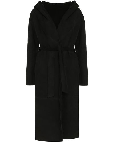 Salvatore Santoro Suede Coat - Black