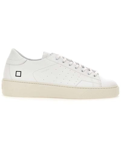 Date Levante Leather Trainers - White