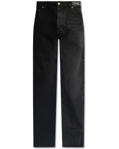 MM6 by Maison Martin Margiela Jeans With Straight Legs - Black