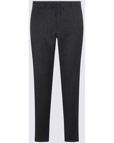 Canali Dark Grey Cotton Trousers