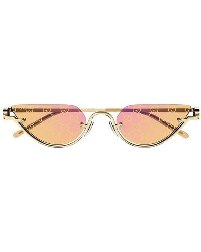 Gucci Gg1603S Linea Gg Logo 004 Sunglasses - Pink