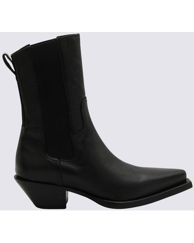 Premiata Leather Texas Chite Boots - Black