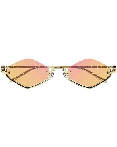 Gucci Gg1604S Linea Gg Logo 004 Sunglasses - Pink