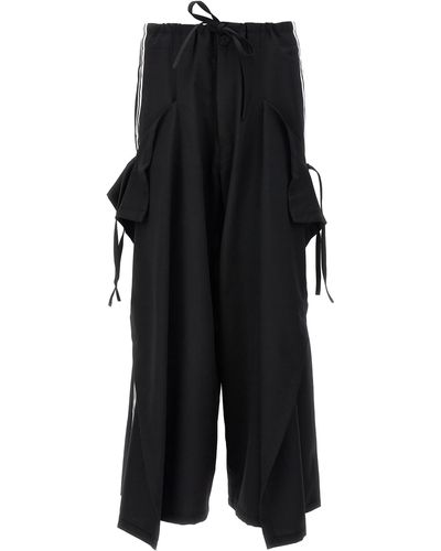 Y-3 Stripes Pants - Black