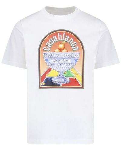 Casablancabrand D'orange Brand-print Organic Cotton-jersey T-shirt X - White