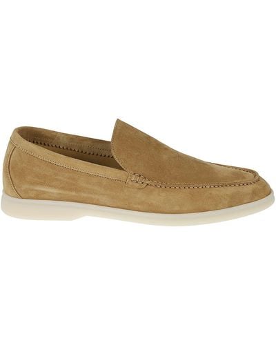 Loro Piana Summer Walk Suede Loafers - Natural