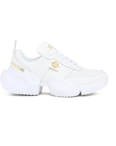 Versace Chunky Rubber Sole Sneakers - White