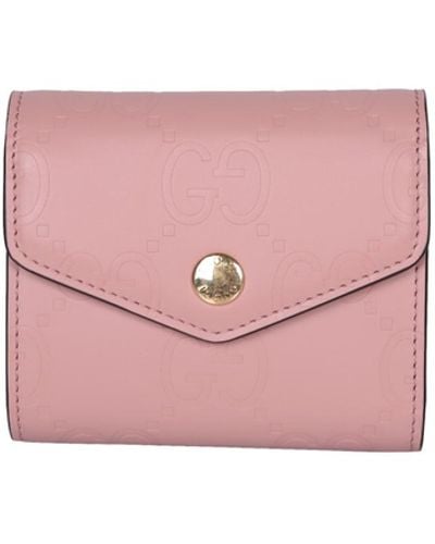 Gucci Gilbert Monogram Tonal Wallet - Pink