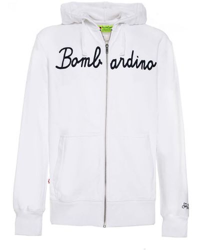 Mc2 Saint Barth Sweatshirt Bombardino Front Embroidery - White