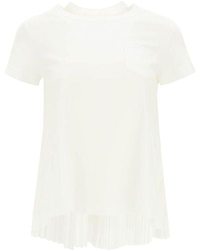 Sacai Hybrid T-shirt - White
