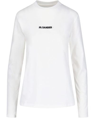 Jil Sander Logo Jumper - White