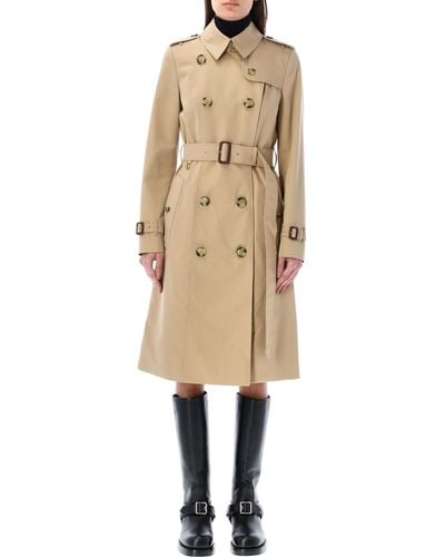 Burberry Long Chelsea Heritage Trench Coat - Natural