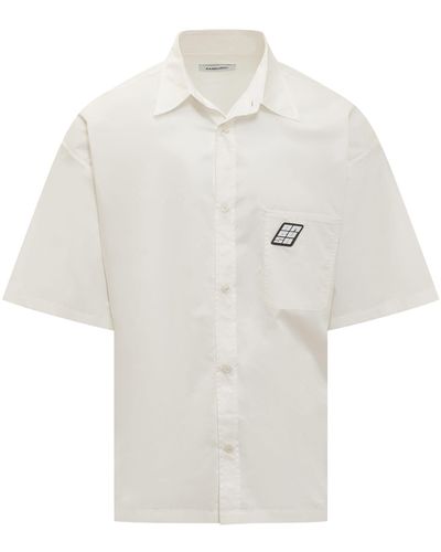 Ambush Buttons Bowling Shirt - White