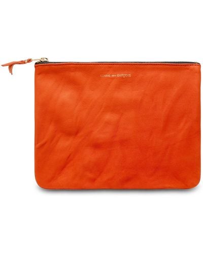 Comme des Garçons Leather Envelope - Orange