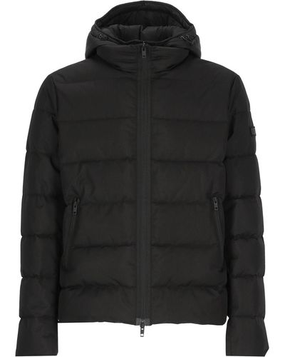 Fay Double Front Down Jacket - Black