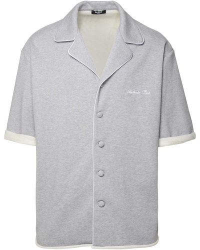Balmain Cotton Shirt - Gray