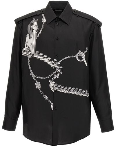 Burberry Silk Shirt - Black