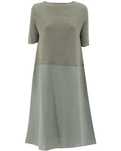 Le Tricot Perugia Dress - Gray