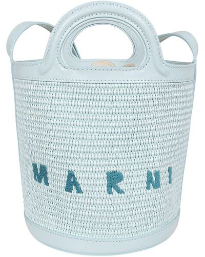 Marni Tropicalia Mini Bucket - Blue