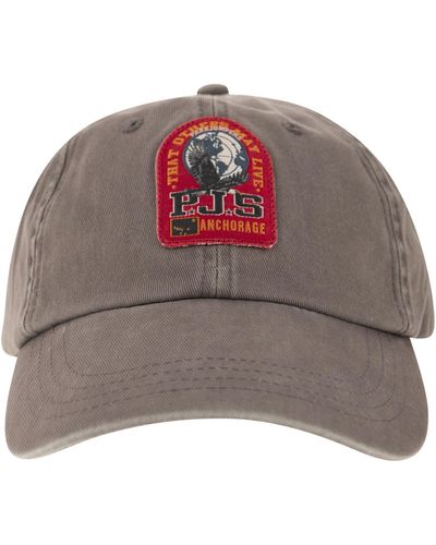 Parajumpers Hat With Front Patch - Gray