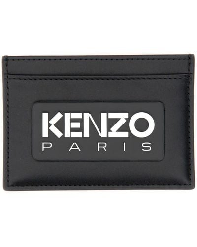 KENZO Card Holder With Logo - Black