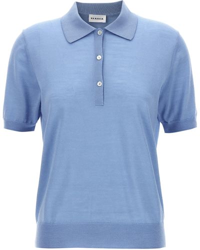 P.A.R.O.S.H. Knitted Shirt Polo - Blue