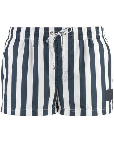 Dolce & Gabbana Striped Swim Shorts - Multicolor