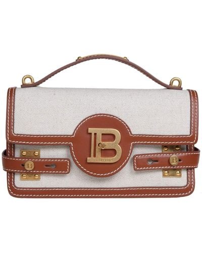 Balmain B-Buzz 24 Handbag - Brown