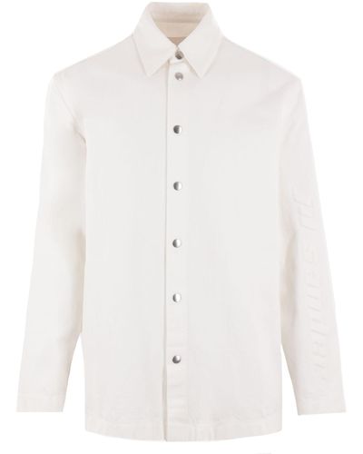 Jil Sander Organic Cotton Denim Shirt - White
