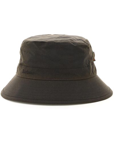 Barbour Wax Sports Bucket Hat - Black